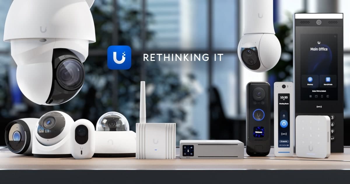UniFi security camera detail integrated into a residential exterior.